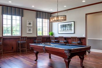 Entertaining billiards room